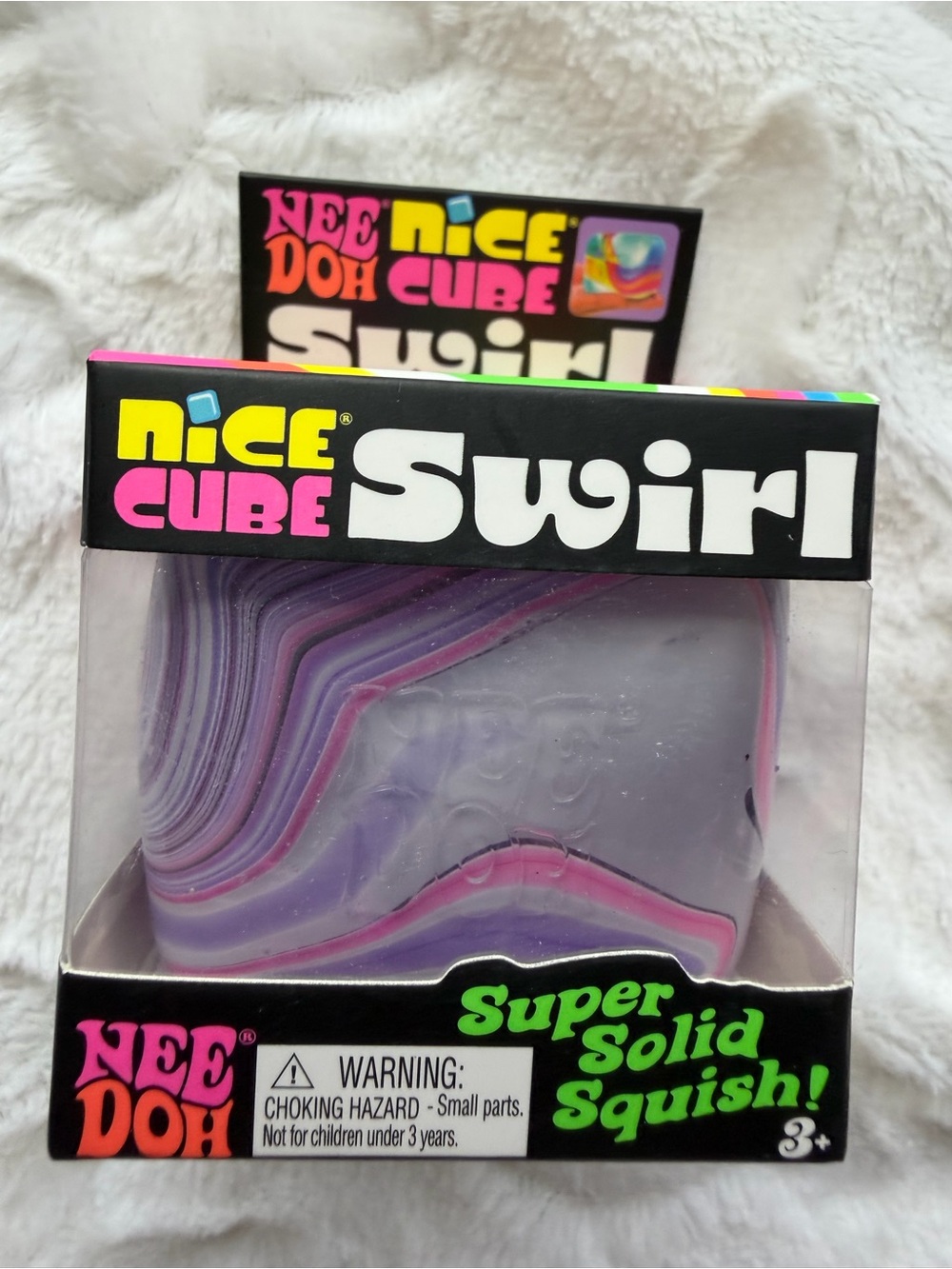 💗💜✨ **NIB – RARE NEEDOH NICE CUBE SWIRL PINK & PURPLE!** ✨💜💗